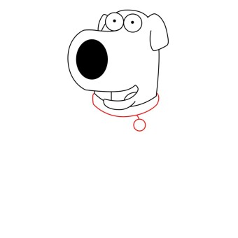 How To draw Brian Griffin step 4