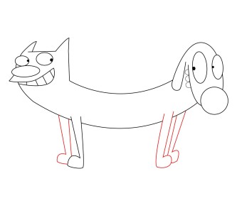 How To Draw CatDog Step By Step - Draw Central