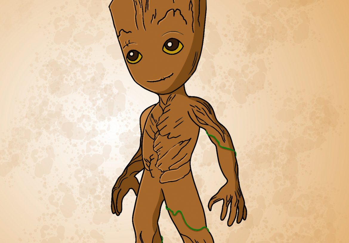 How To Draw Baby Groot - Draw Central