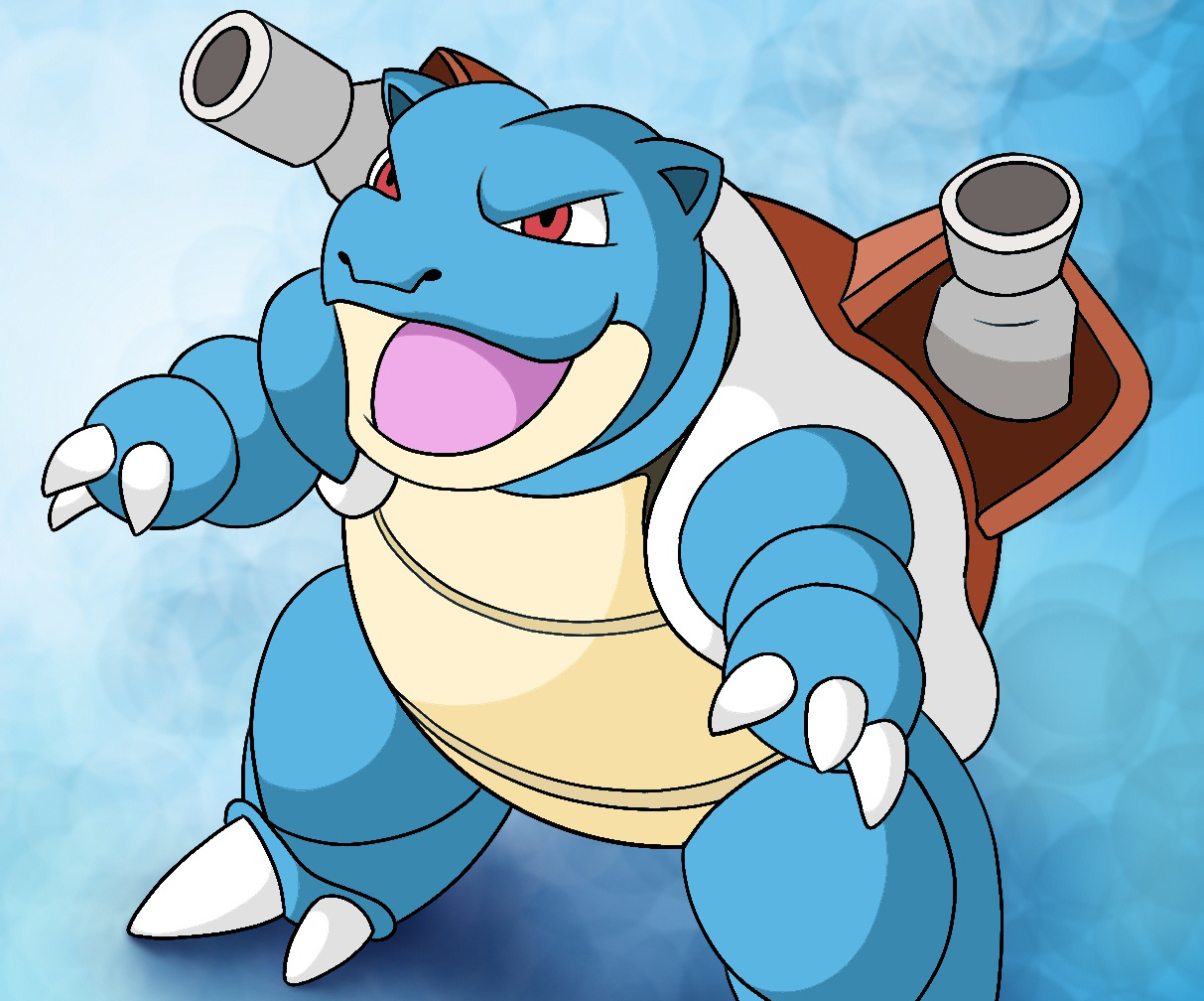 Hey everyone, today I'll be showing you how to draw Blastoise, Pok...