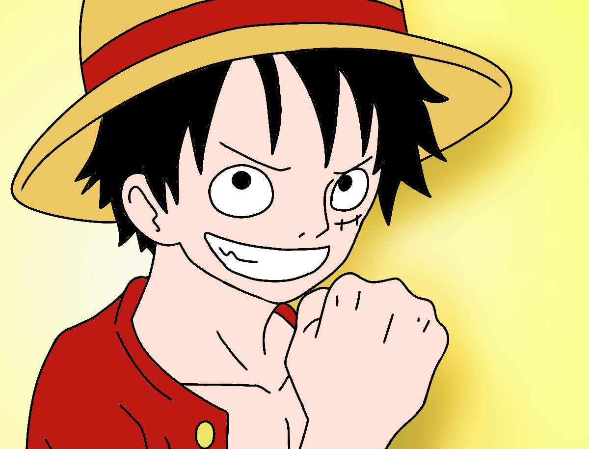 How To Draw Monkey D. Luffy From One Piece - Draw Central.