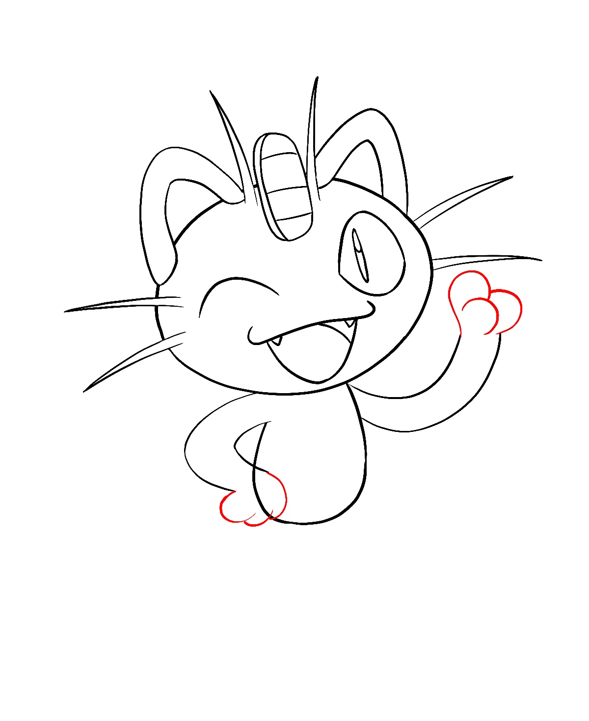 How To Draw Meowth Pokemon Draw Central Meowth Pokemon Pokemon Images