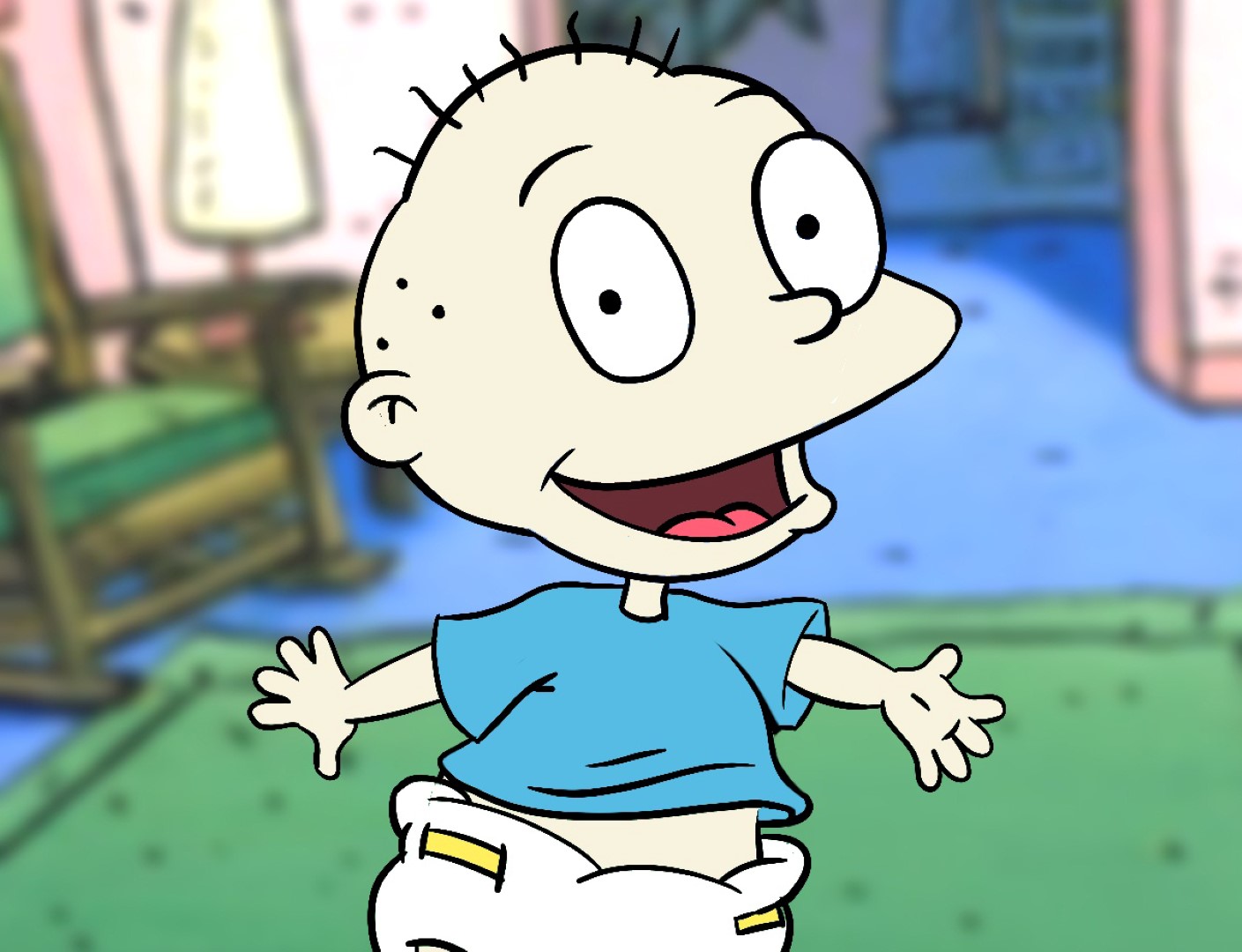 Today I'll be showing you how to draw Tommy Pickles from the class...
