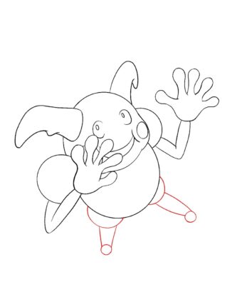 How To Draw Mr Mime Step 11