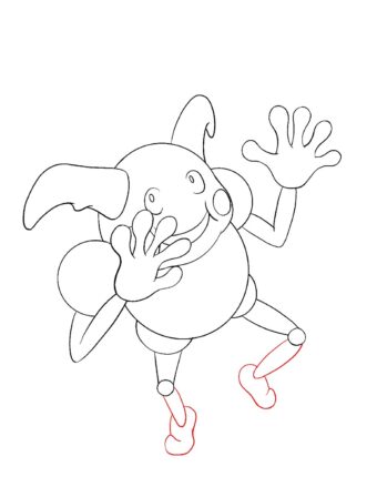 How To Draw Mr Mime Step 12