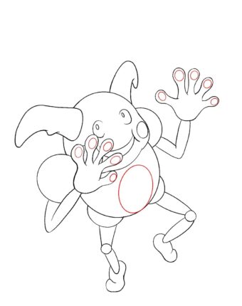 How To Draw Mr Mime Step 13