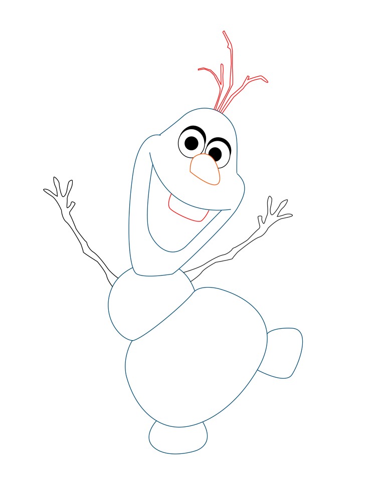 Featured image of post Disney Drawings Olaf Drawing Easy