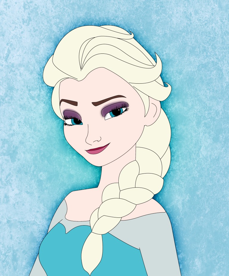 How To Draw Elsa From Frozen Draw Central