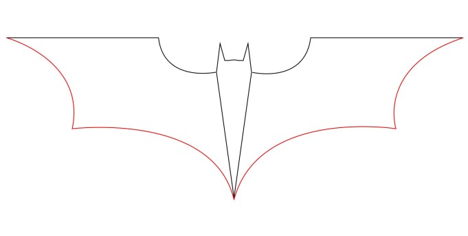 How To Draw The Batman Logo - Draw Central