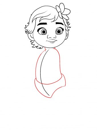 How To Draw Baby Moana From Disney S Moana Draw Central