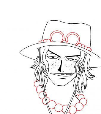 How To Draw Portgas D Ace From One Piece Draw Central