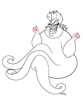 to draw how ursula's face Draw To Ursula From How Mermaid Draw The  Little Central