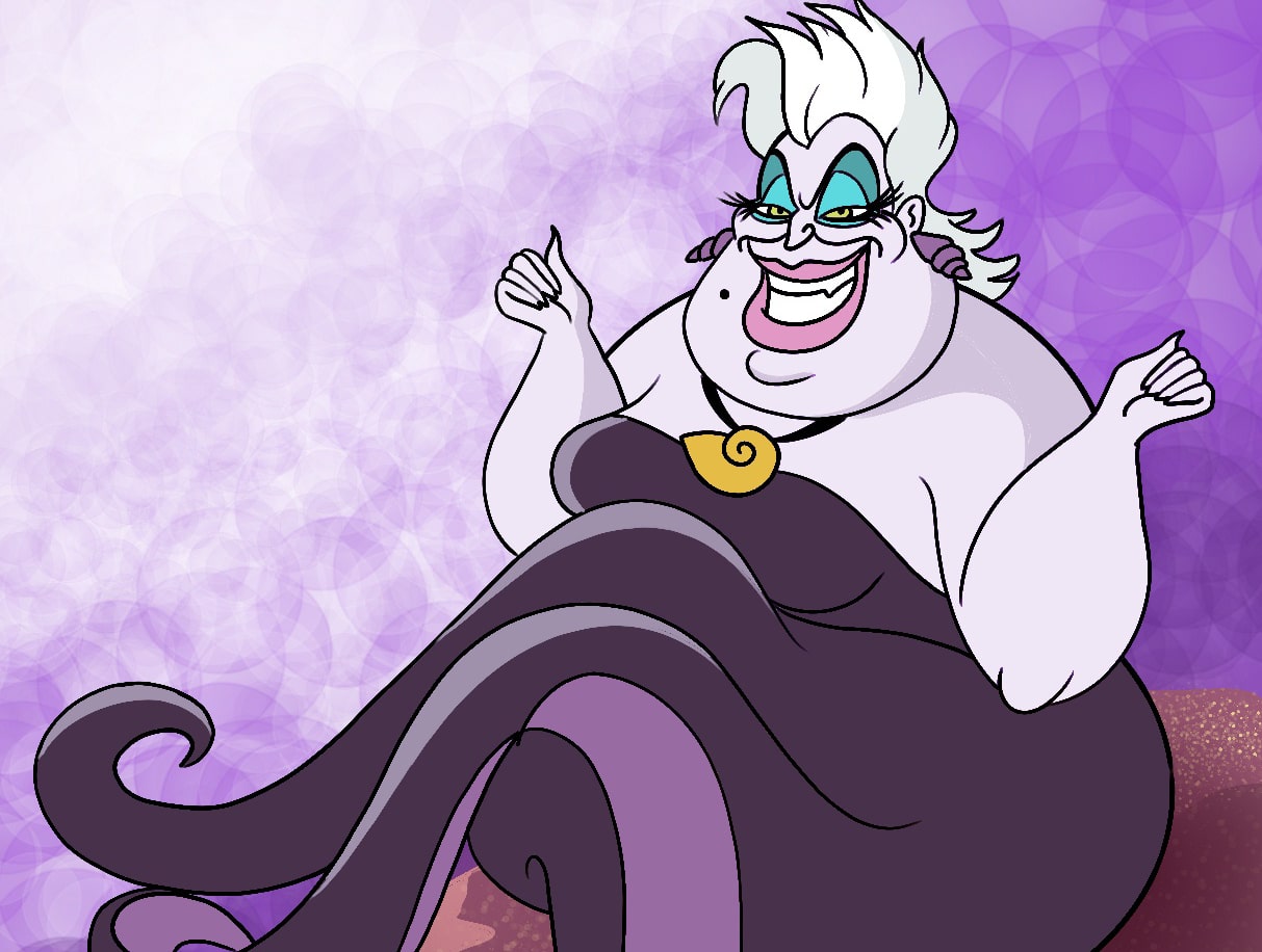 How To Draw Ursula From The Little Mermaid - Draw Central