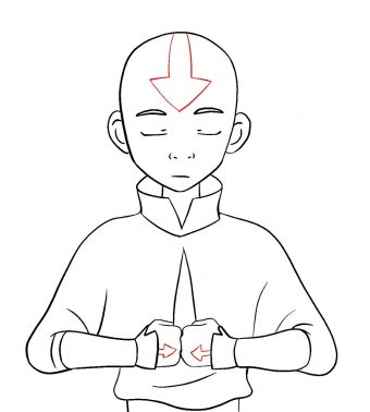 How To Draw Aang Avatar The Last Airbender Draw Central