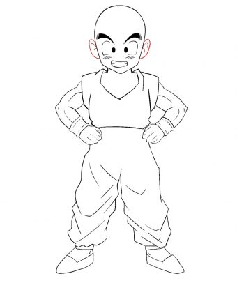 Download How To Draw Krillin From Dragon Ball - Draw Central