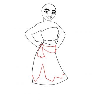 How To Draw Moana Draw Central