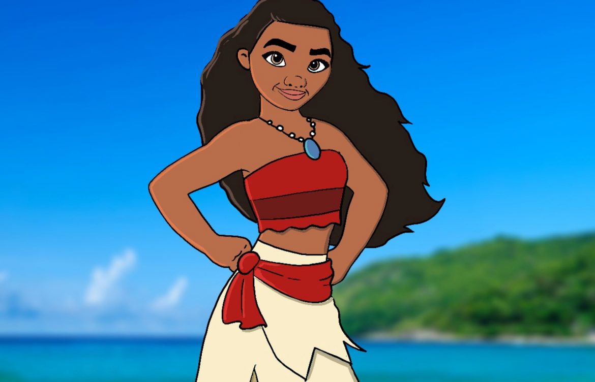 How To Draw Moana Draw Central