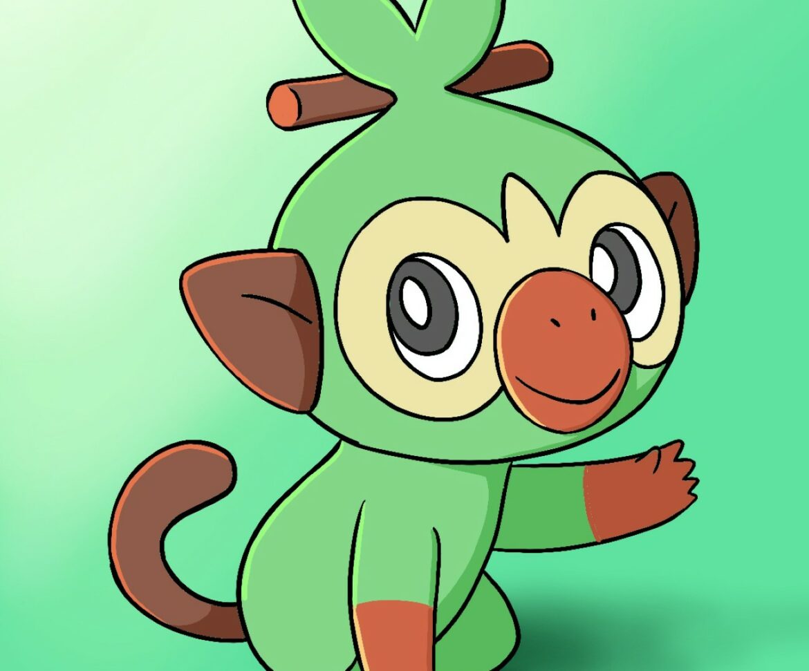 How To Draw Grookey Pokemon Draw Central