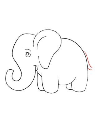 How To Draw An Elephant For Kids Easy Draw Central