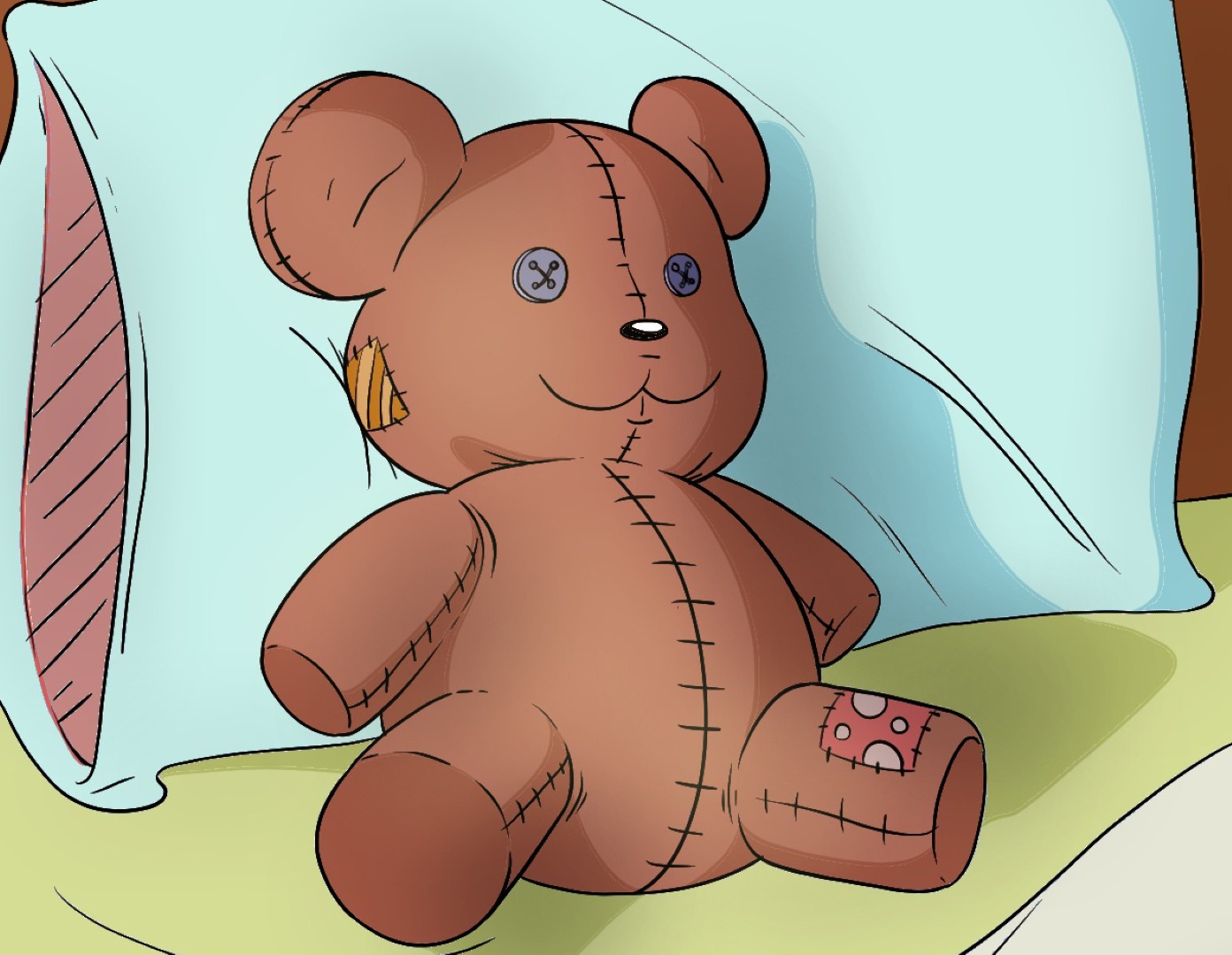 Teddy Bear draw. Teddy Bear drawing. Teddy draw. Детский рисунок плюшевый мишка светло-коричневого цвета. Drew born